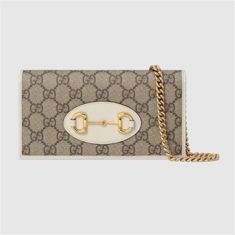 gucci horsebit chain wallet|gucci horsebit 1955 strap wallet.